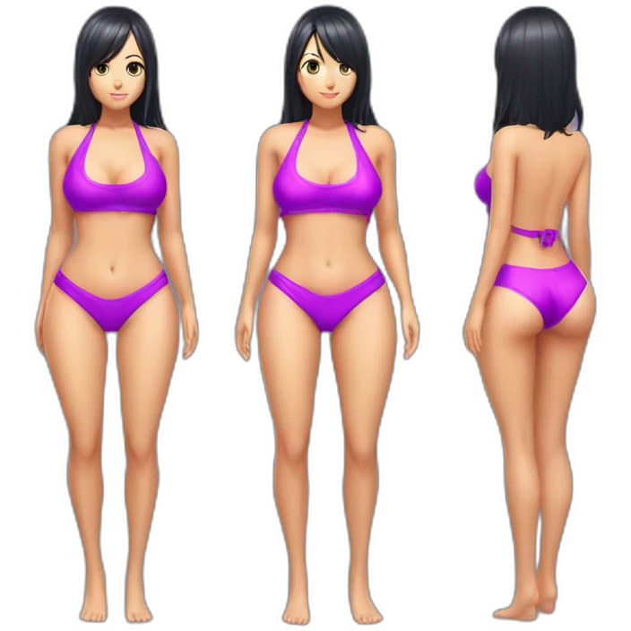 nico robin full body pawg tiny swimsuit bottom back focus emoji