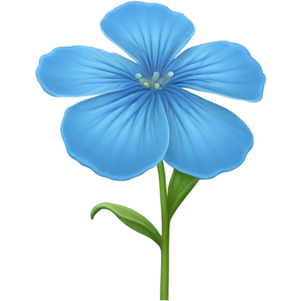 Blue flower  emoji