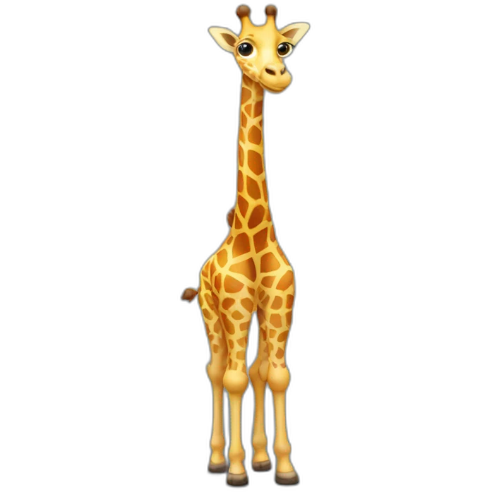 giraffe with necks for legs emoji
