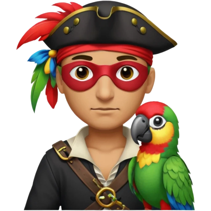 pirate and parrot emoji