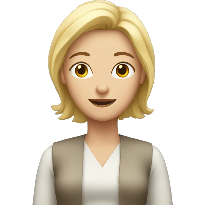 white women with open arms emoji