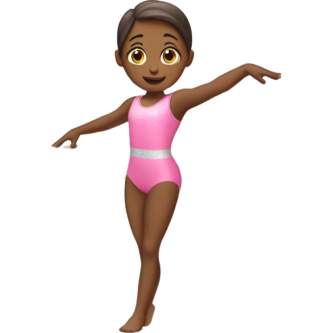 Gymnastics balance beam pink  emoji