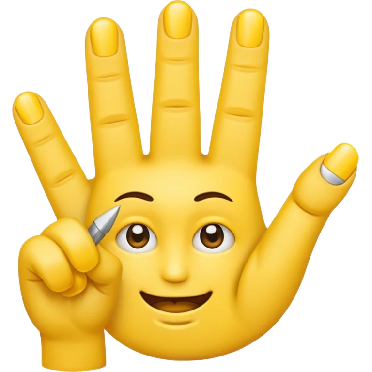 Emoji face with nails putting their index finger and thumb by pressing them together  emoji
