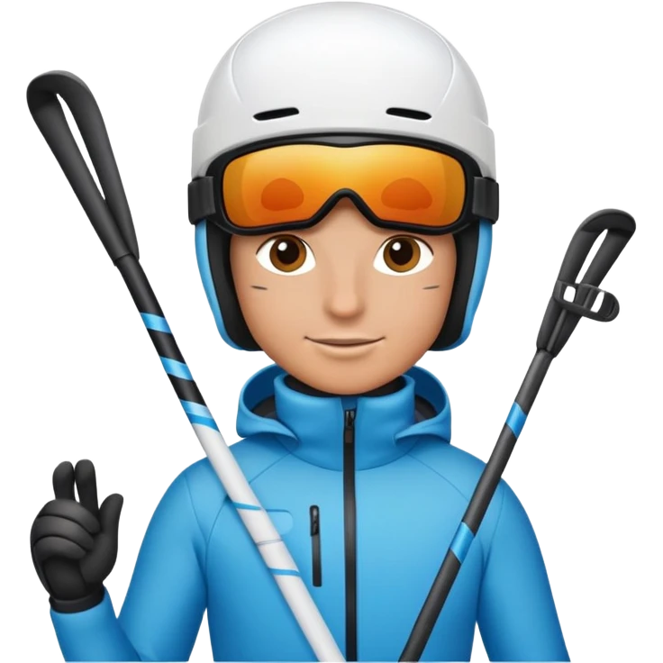 Лыжник с большими яйцами  emoji