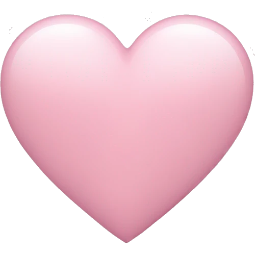 Heart light pink emoji