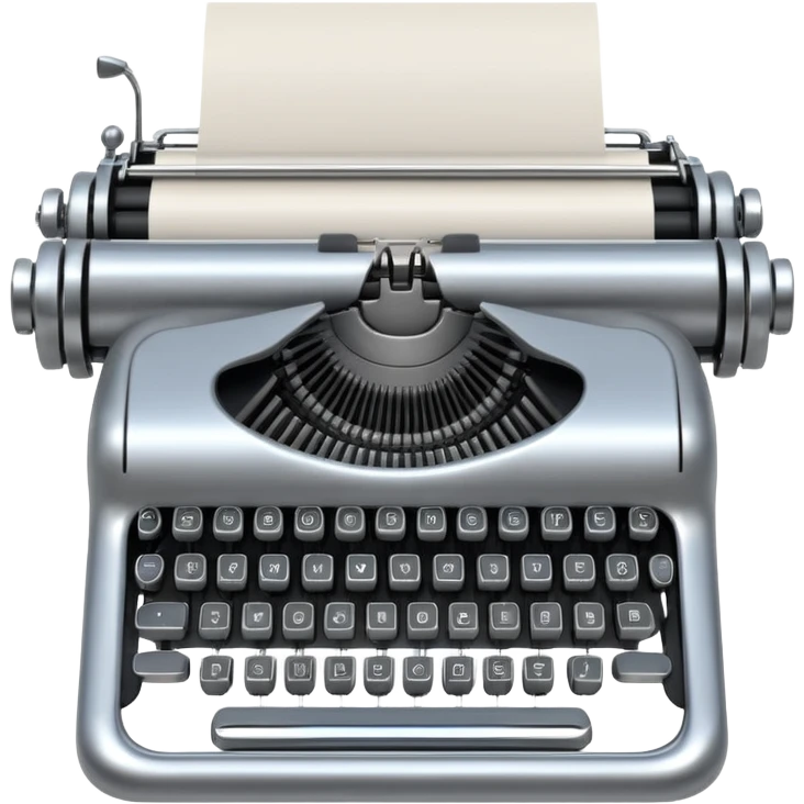 robot typewriter emoji classic typewriter shape emoji