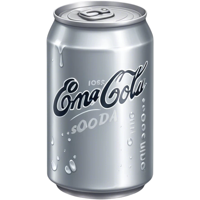 Soda can writting down notes emoji