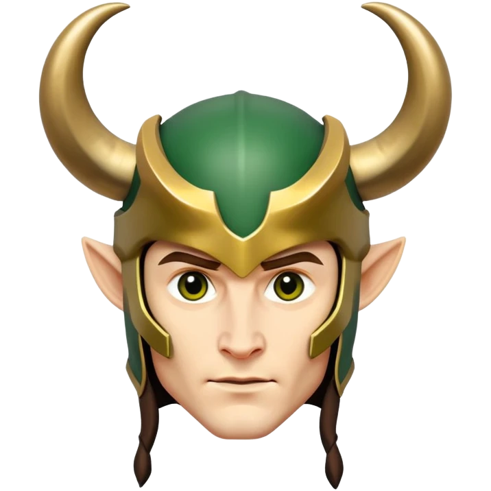 Loki with horned helmet emoji