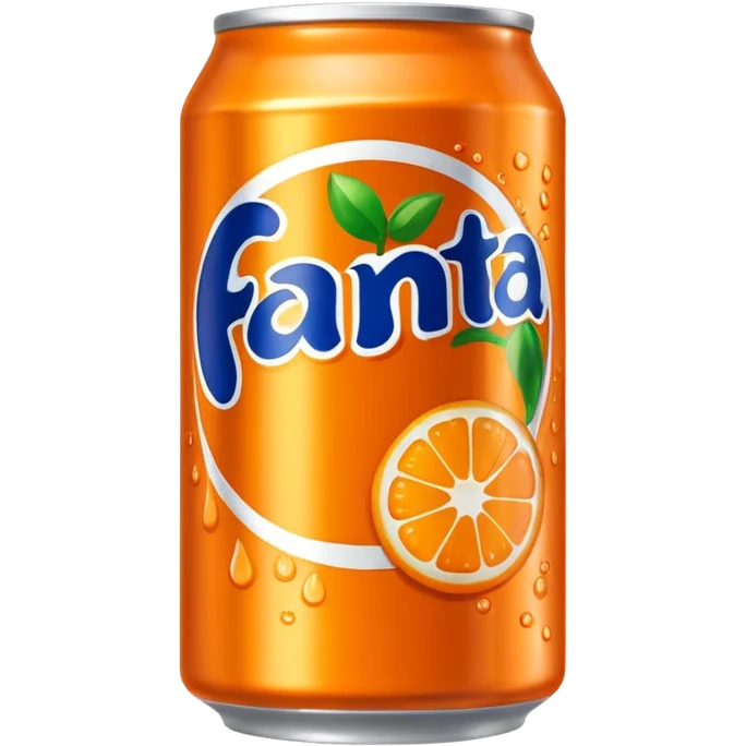 a bright orange Fenta can emoji