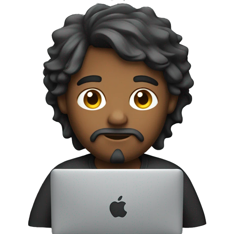 developer coding on his mac emoji