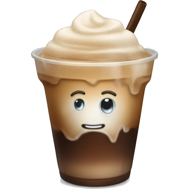 Ice coffee with ice  emoji
