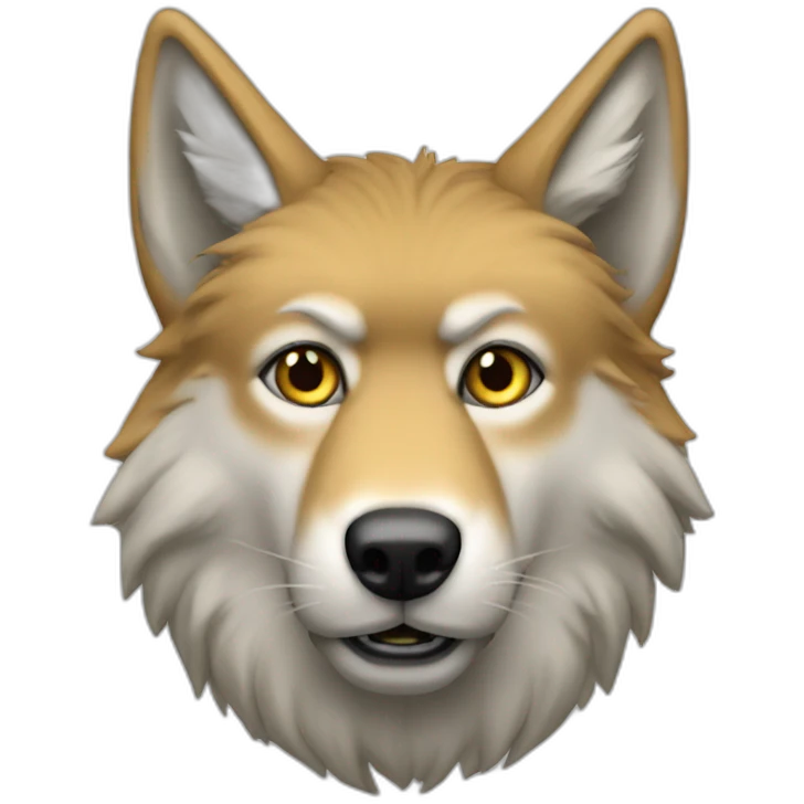 Trump as wolfface emoji
