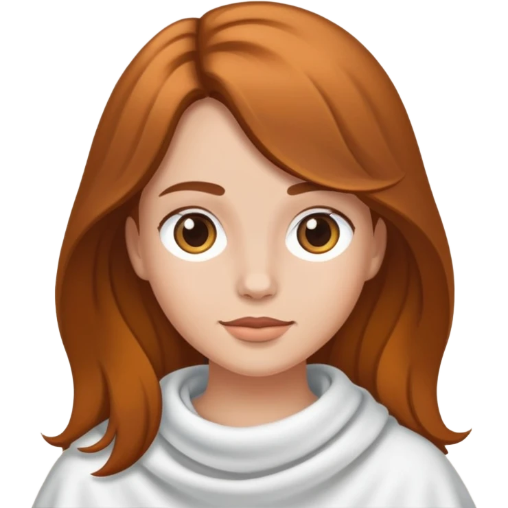 Een meisje die geen voor rand heeft emoji