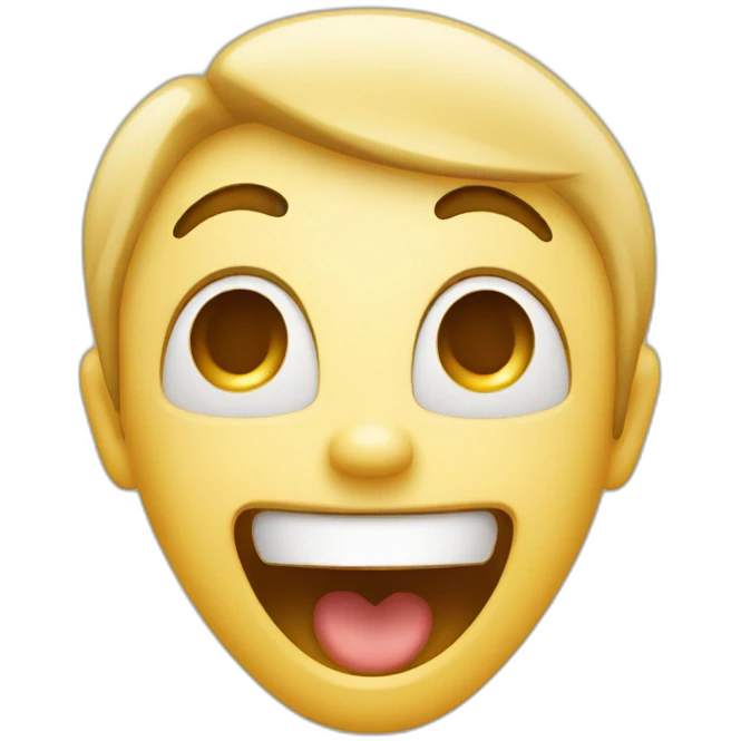 A happy and surprised person emoji