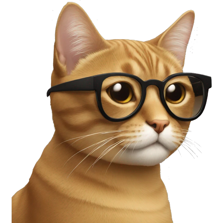 Gato con gafas emoji