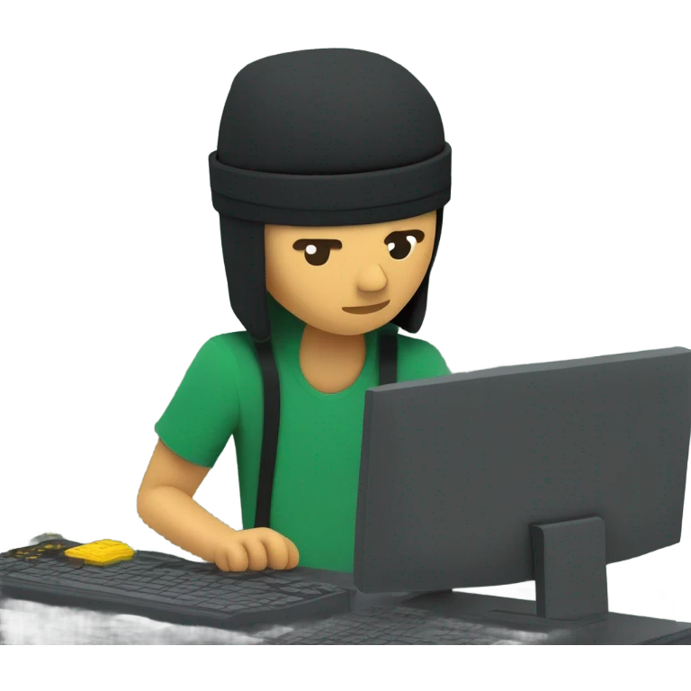 coder coding a minecraft utility mod called raven xs emoji