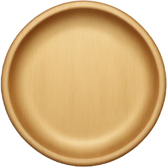 Wooden plate emoji