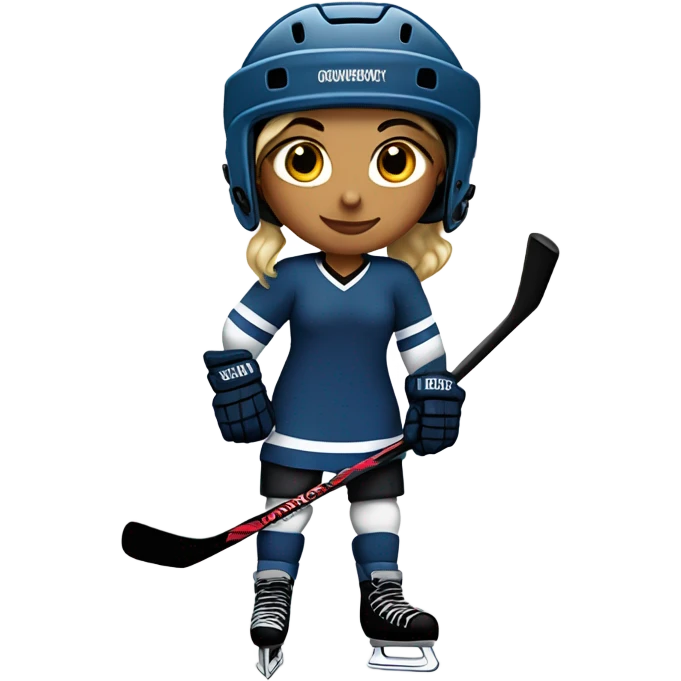 Girl hockey player emoji