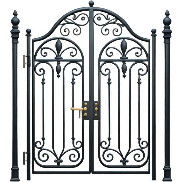 A metal gate emoji