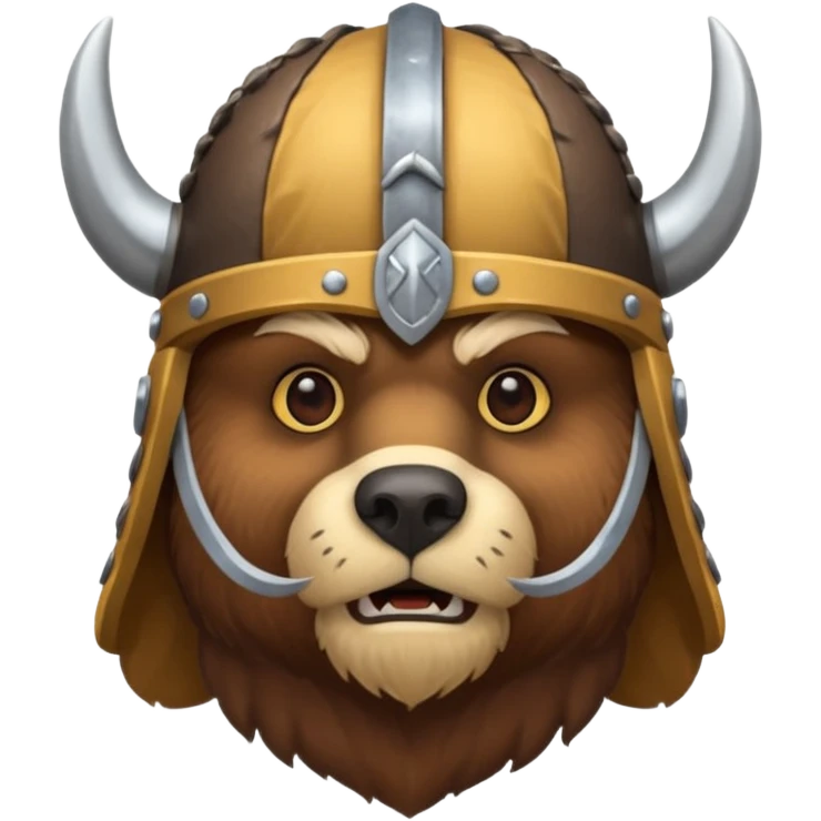 Bear viking emoji