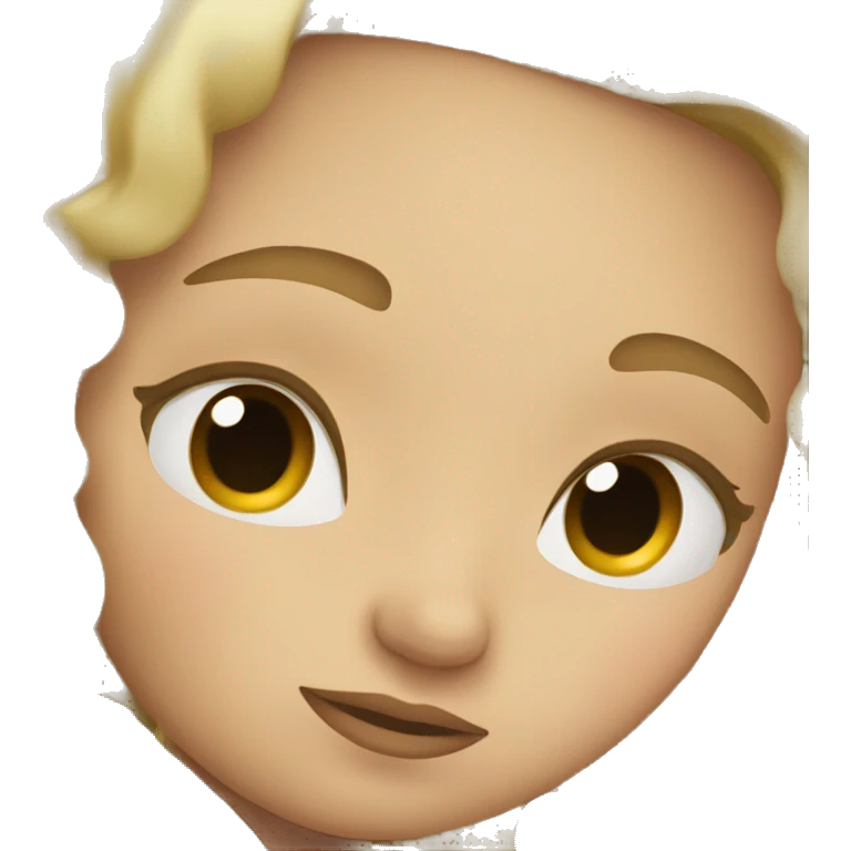 Blonde girl sleeping emoji