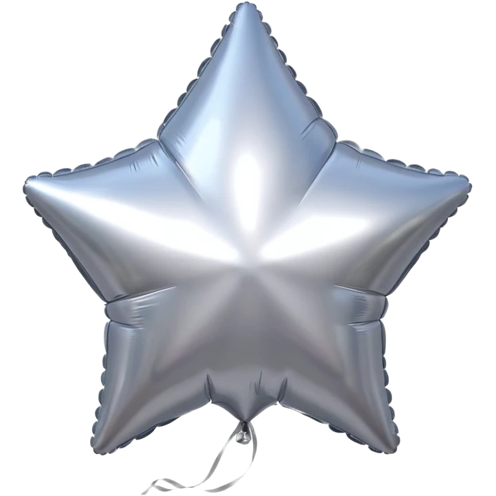 Silver Star balloons emoji