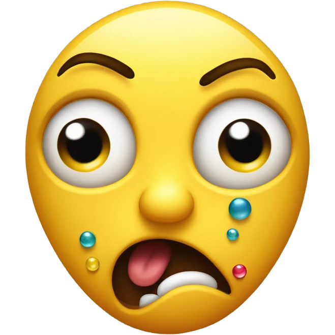 scared shaking sweating round yellow emoji emoji