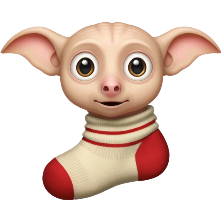 dobby with a sock emoji