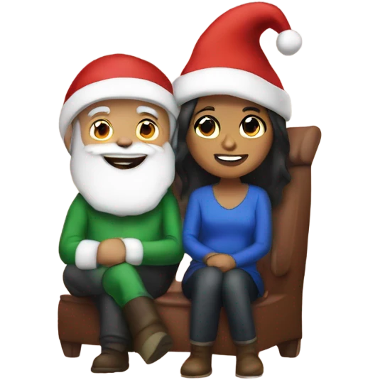 Me with Santa  emoji
