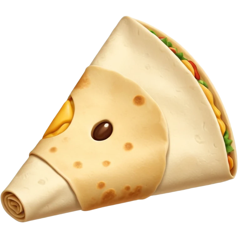a fresh flour tortilla  emoji