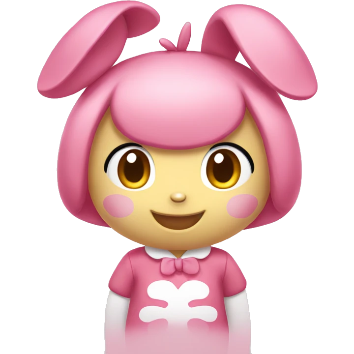 my melody smiling emoji