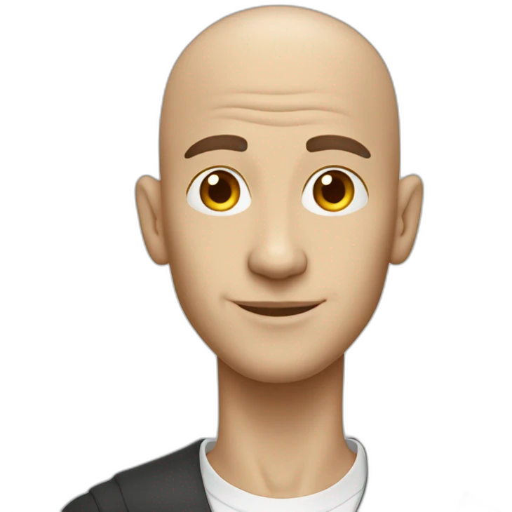 white skinny bald no chin rich man emoji