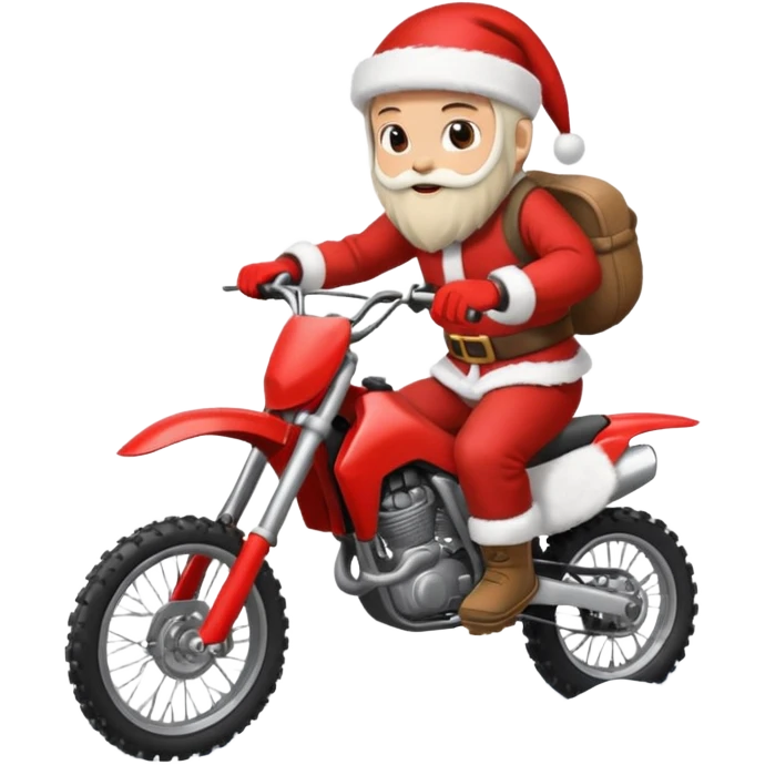motocross christmasw emoji