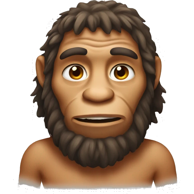 Neanderthal caveman emoji