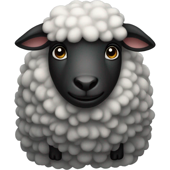 cute black sheep emoji