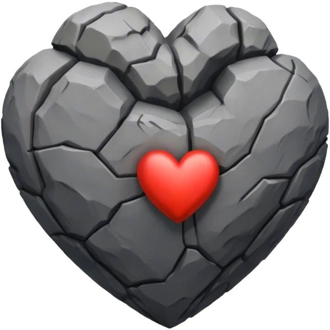 Heart of rock emoji