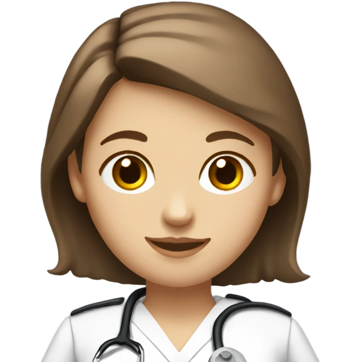 white female nursing student with brown hair that loves diet coke emoji