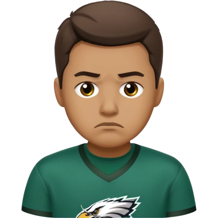 An Eagles fan who is sad emoji