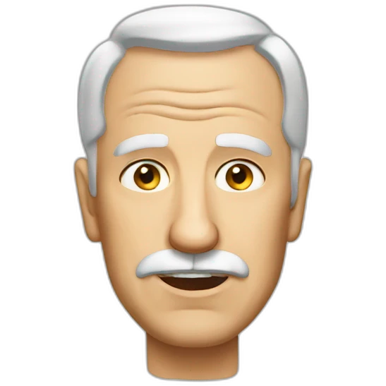 head, old white dad funny, head only emoji