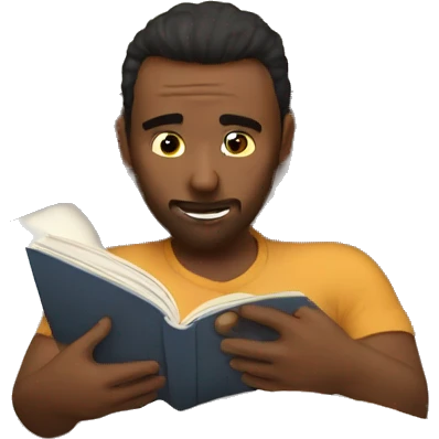 Reading in bed  emoji