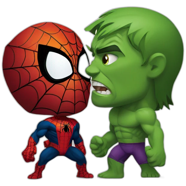 spider men vs hulk emoji