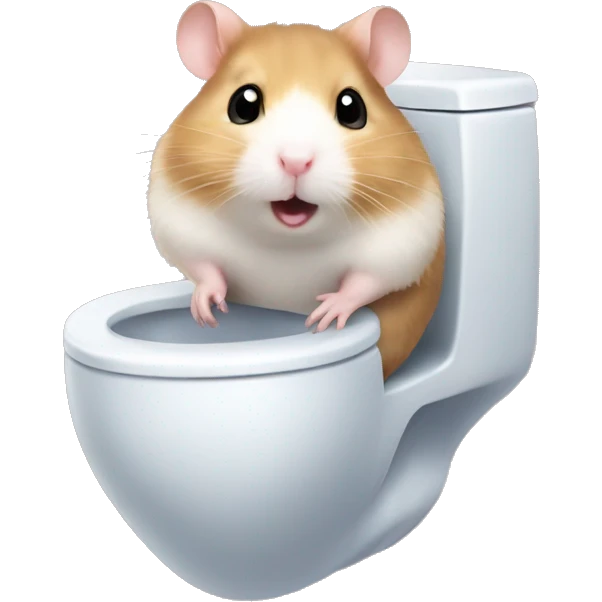 hamster in the toilet emoji