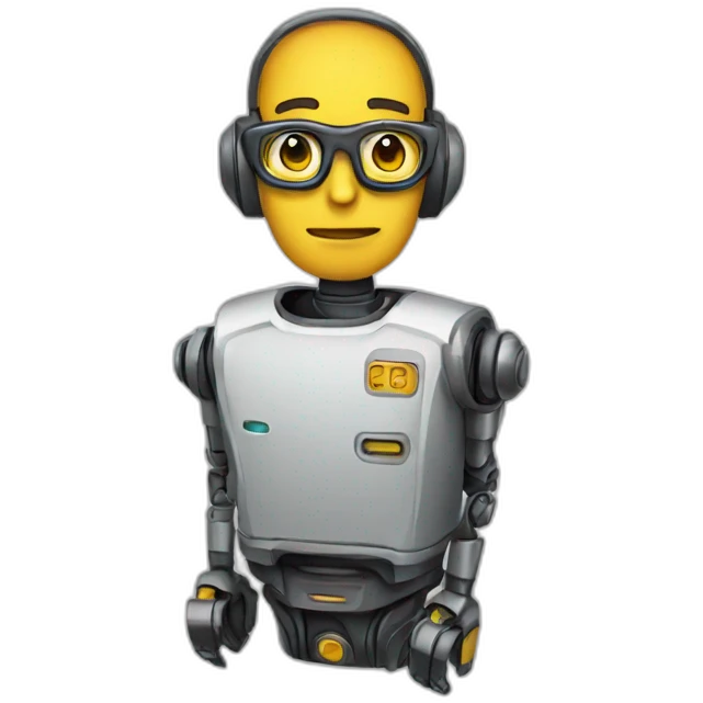 robot nerd emoji