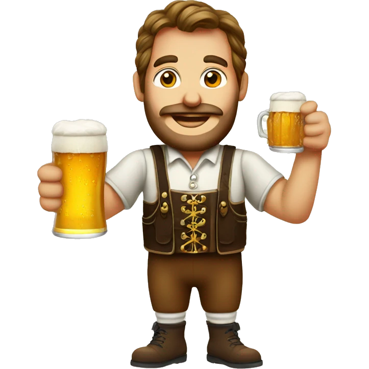 Bavarian with beer mug emoji