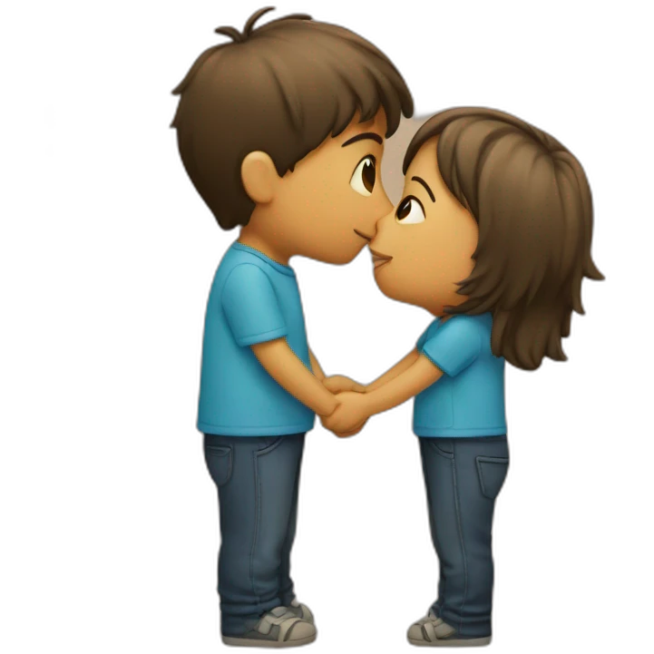 Girl-doing-a-kiss-to-a-boy emoji