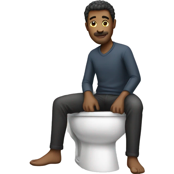 A man on toilet  emoji