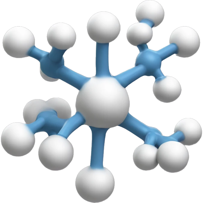 Symmetrical and simple molecule with 9 atoms emoji