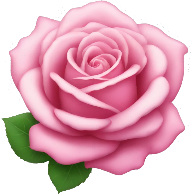Pink rose emoji