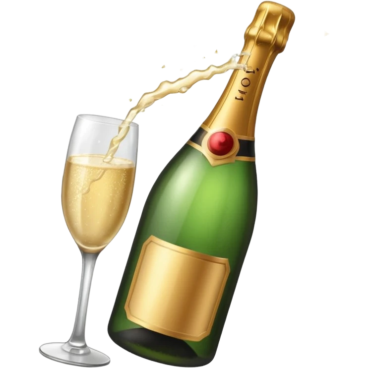 Bottle with Popping Cork emoji