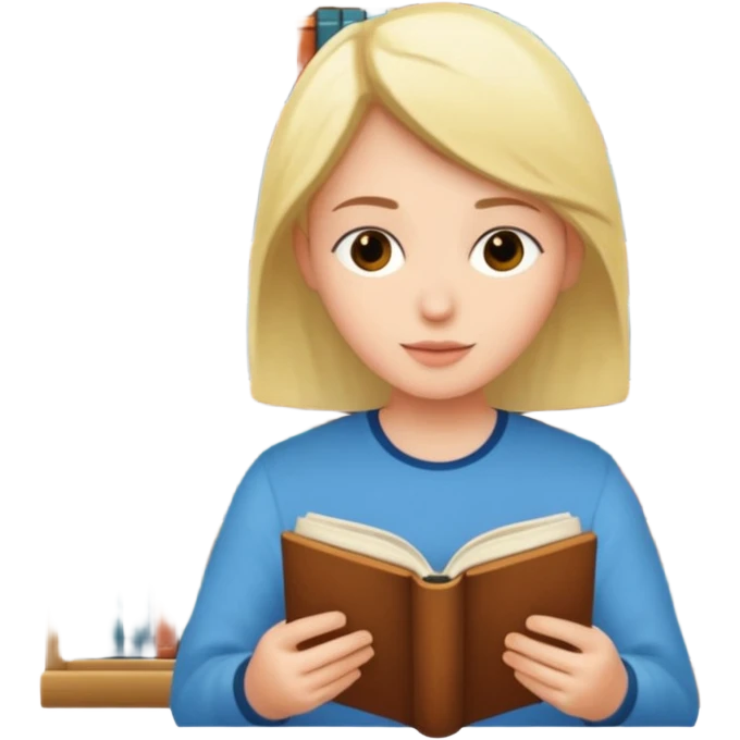 I’ll go to the library emoji